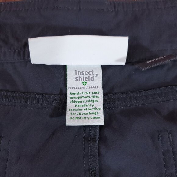 NWT Exofficio Womens Size 14 Bugsaway Vianna Pants Gray Roll Up Leg Stretch - Picture 11 of 15